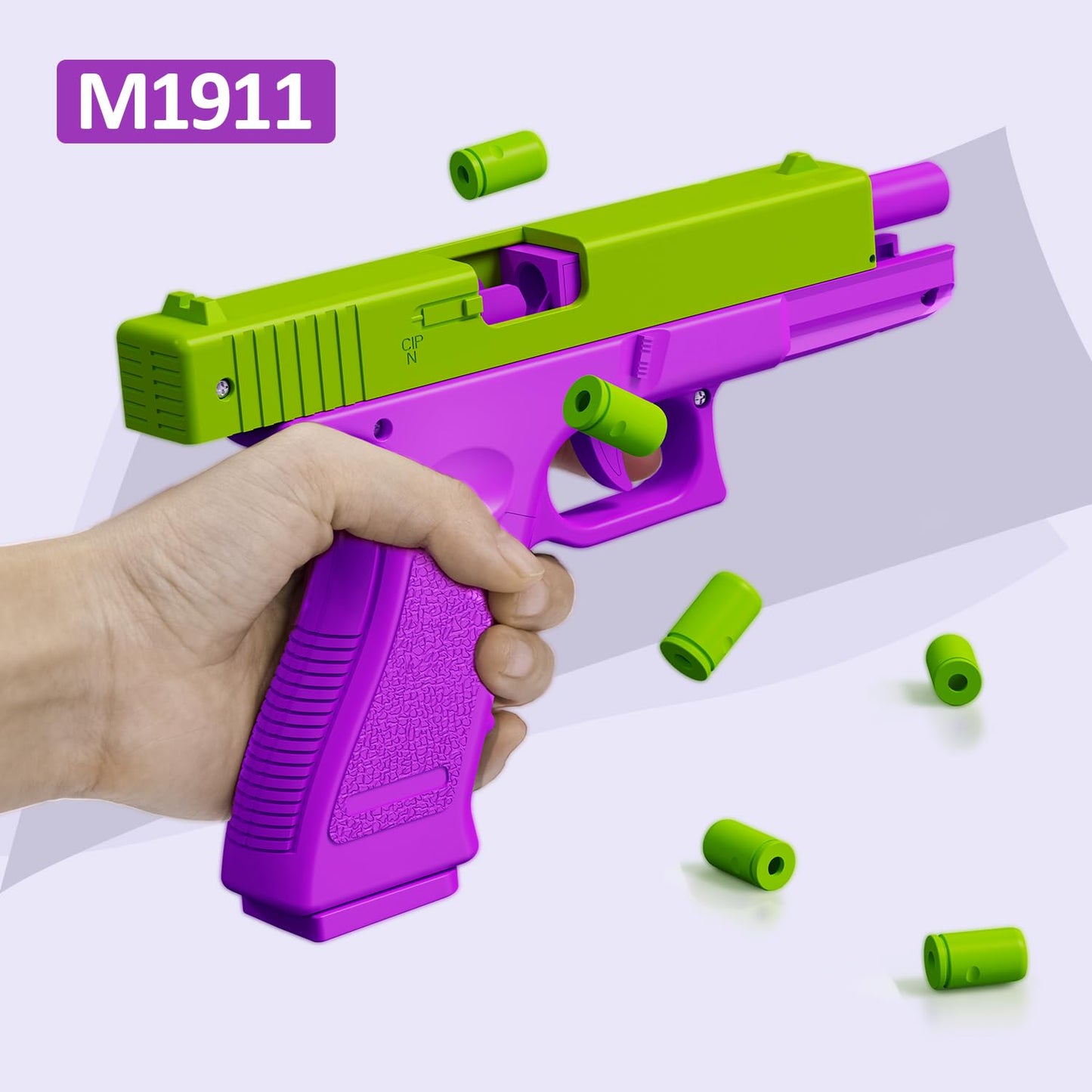 Llessoo Shell Ejecting Toys 1911, 2 Packs Fidget Toys, Toys With 10 Shells Can Be Loaded But Can'T Be Fired, Great Birthday Hall