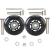 Oro 1 Pair Luggage Wheels Replacement 87Mm Case Wheels With 8Mm(0.31'') Bearings Wheels For Suitcase And Inline Outdoor Skate An