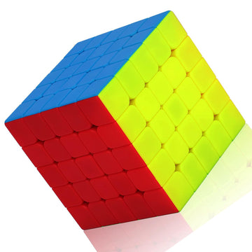 Cfmour Speed Cube 5X5 - Moyu Meilong 5, Stickerless Magic Cubes Bundle 5X5X5- Fast Smooth Turning Vivid Colour Puzzle Game Brain Toy For Kids And Adult