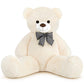 Sausudols XXXL Giant Teddy Bear 55  Jumbo Plush Stuffed Animal  Soft Hugging Toy Gift for Kids  Valentine's Day  Christmas Cream