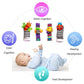 Little Treasures and Play Soft Wrist Rattle & Foot Finder Socks Set - Cotton Plush Infant Toys for Newborns 0-12 Months  Baby Shower Gifts for Boys & Girls  Hand & Feet Rattles for 3 Month Plus