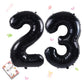 Smlpuame 40 Inch Number Balloon 0-9 Black Large Number 23 Balloons,Digital Balloons For Birthday Party Celebration Decorations S