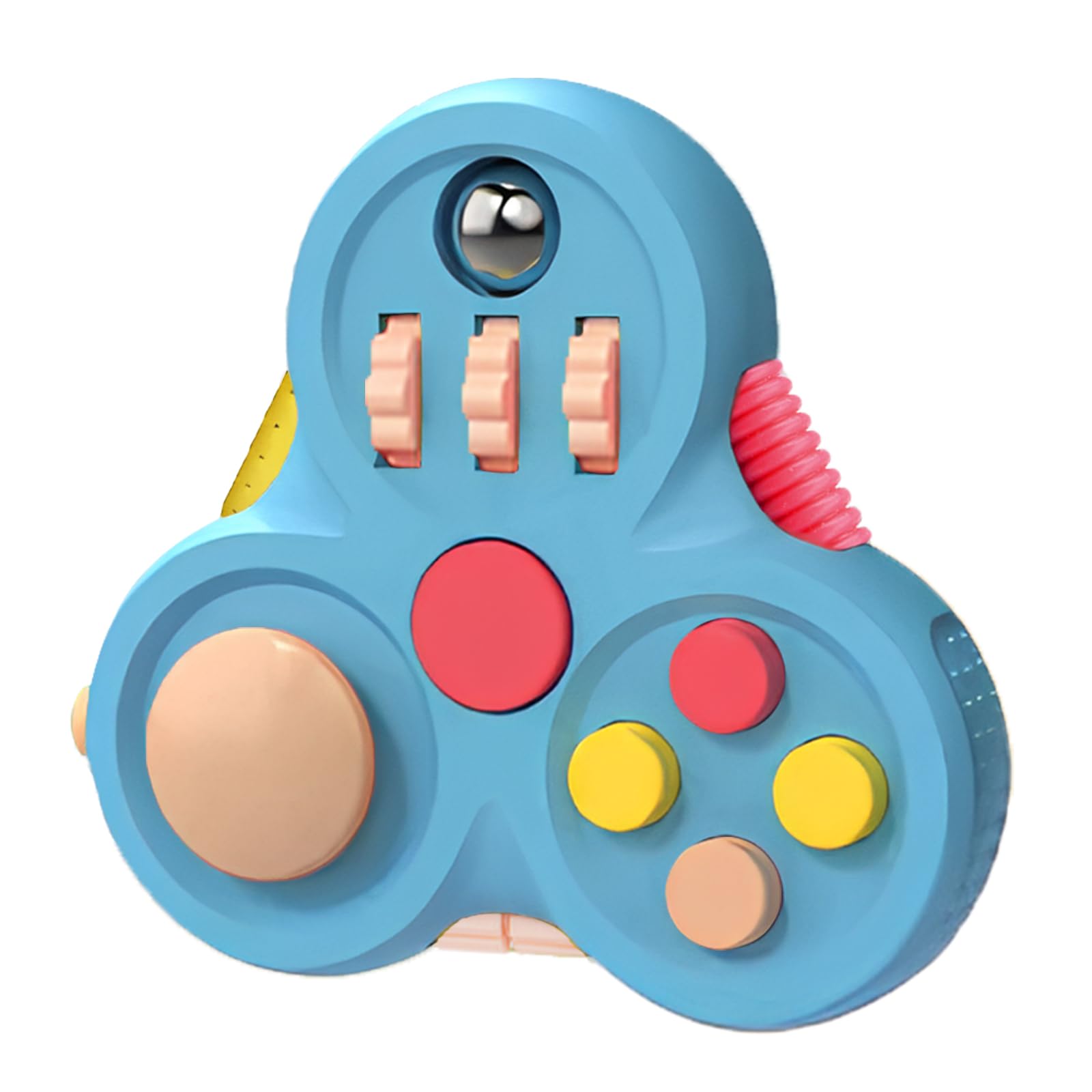 Yrissmiss Fidget Toys Adults,Fidget Pad Fidgets,Autism Figette Cubes,Cool Fidget Clicker Controller Desk Toys,Anxiety Relief Stress Adhd Toys,Sensory Fidget Cubes Gifts For Kids Teens Boys(Blue)