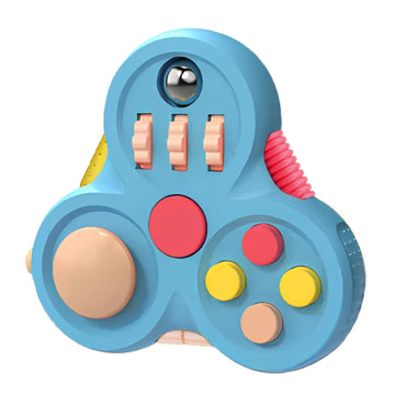 Yrissmiss Fidget Toys Adults,Fidget Pad Fidgets,Autism Figette Cubes,Cool Fidget Clicker Controller Desk Toys,Anxiety Relief Stress Adhd Toys,Sensory Fidget Cubes Gifts For Kids Teens Boys(Blue)