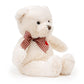 Riuhot Teddy Bear Plush With Heart Cute White Teddy Bear Stuffed Animal Valentine'S Day Soft Stuffed Anamals Bear Plushie Christ