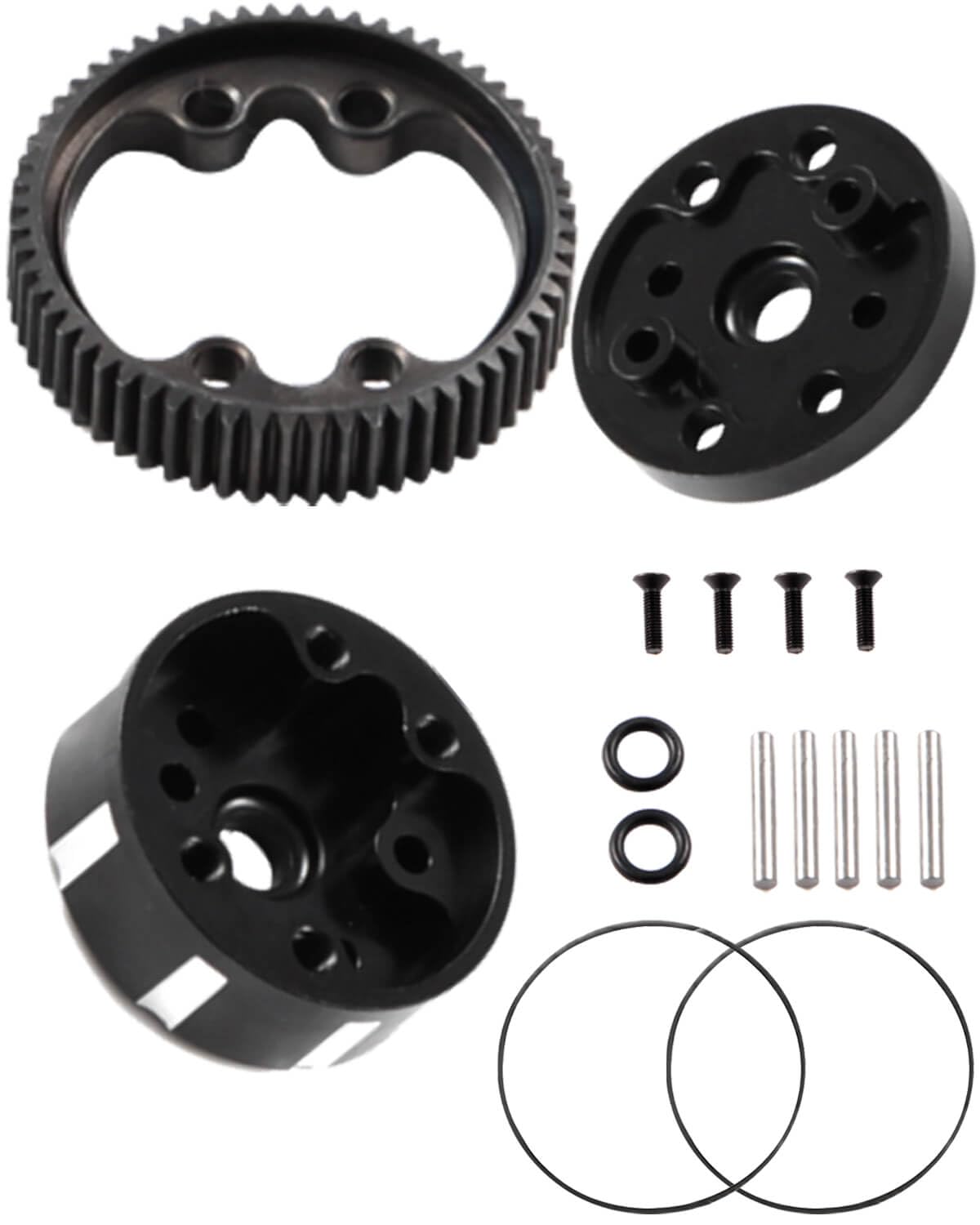 hopsupRC Aluminum Sealed Differential Case Upgrades Part for 1/10 Slash 2WD All Versions,2WD Rustler VXL/Rustler XL-5,Stampede V