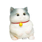 Taba Giant Cat Squishy For Kids Adults, Big Furry Cat Squishy Toys For Stress Relief, Super Soft Squeeze Fidget Toy (Blue And Wh