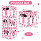 Toniful Pink Mouse 2Nd Birthday Party Supplies Pink Balloon Box With Letters