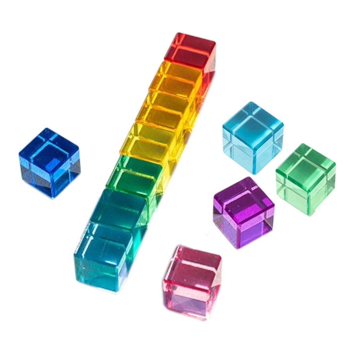 Styleheaven Rainbow Building Blocks Set Smooth Stacking Toy For Ages 36 Boys Girls Kids