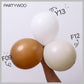 PartyWoo Balloons - 140 pcs Matte White Balloons, 5-18 Inch Sizes, Rubber, Perfect for Garland & Arch Decorations