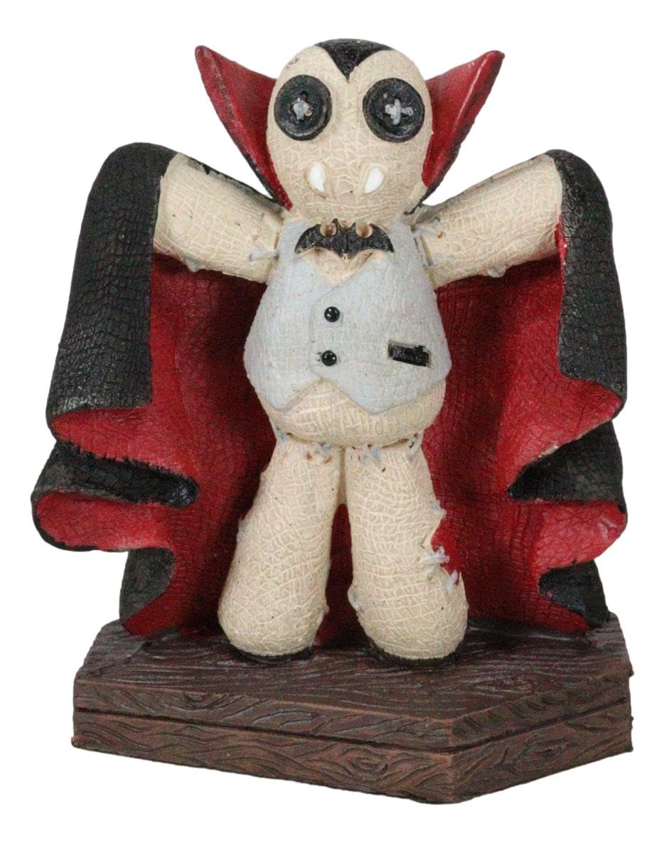 Ebros Day Of The Dead Pinheadz Monster With Voodoo Stitches Figurine Halloween Collectible Statue Fantasy Mythical Beings Undead Apocalypse Horror Icon (Draco My Vampire Dracula)