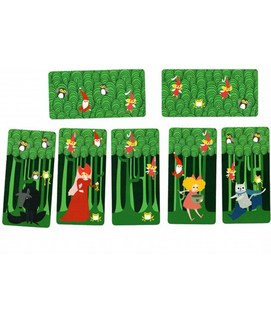 Toysmith Forest Card Game - Educational Observation & Counting Game, 2-5 Players, Ages 6+, Cardstock, Model 9008, Various Colors
