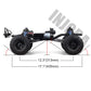 INJORA RC Frame Chassis Assembled Frame Chassis for 1/10 RC Crawler SCX10 II 90046 90047 (with Wheels)