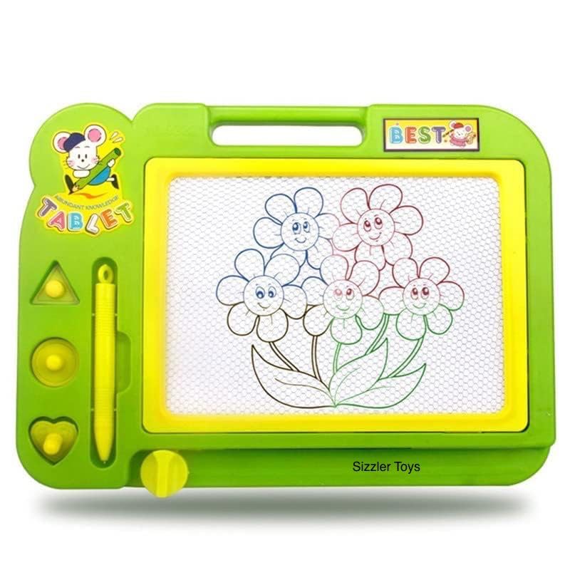 SIZZLER TOYS introduced Magic Slate for Kids Doodle Pen and Slate pad Magic Slate Easily erasable by Slide (Colour May Vary)