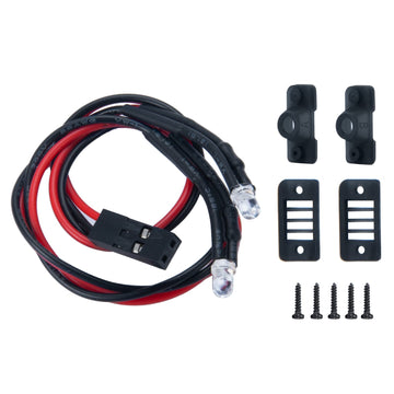 RC-Hub 1Set Rear Tail Light LED Lamp Set for 1/24 Axial SCX24 AXI00001 RC Crawler Car,Red