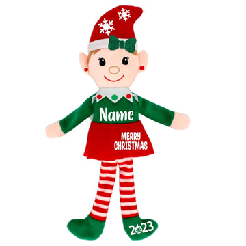 Custom Elf, Custom Christmas Elves, Elf Doll Plush Dolls (Girl)
