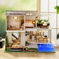 Spilay Dollhouse Miniature DIY Kit, 1:24 Scale Wooden Craft with Music Box, 11.41x9.25x9.45 IN, Elegant Quiet Design