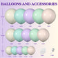 Pastel Balloon Garland Kit,5 12 18 Inch Balloons For Happy New Year 2024 Birthday Party Baby Shower Graduation Wedding Holiday Party Decoration