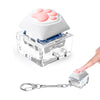 Keyboard Fidget Toys  Keychain Keyboard Decompression Toys Mechanical Key Button Stress Relief Gifts for mature-themed and Kids Finger Clicker Toys ADHD Toy Cool Fidgets(Cat's paw)