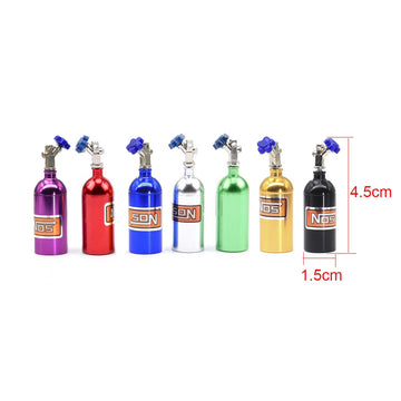 Lafeina 2Pcs Simulation Nitrogen Nos Bottle Decoration Accessories For 1:10 Rc Crawler Car Trx4 Scx10 90046 D90 D110 Tf2 (Gold)