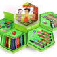 Bellabota 46 Pcs Drawing Art Set With Water Color Pencils Crayons Sketch Pens Set Art Set For Kids (GreenPrint May Vary)