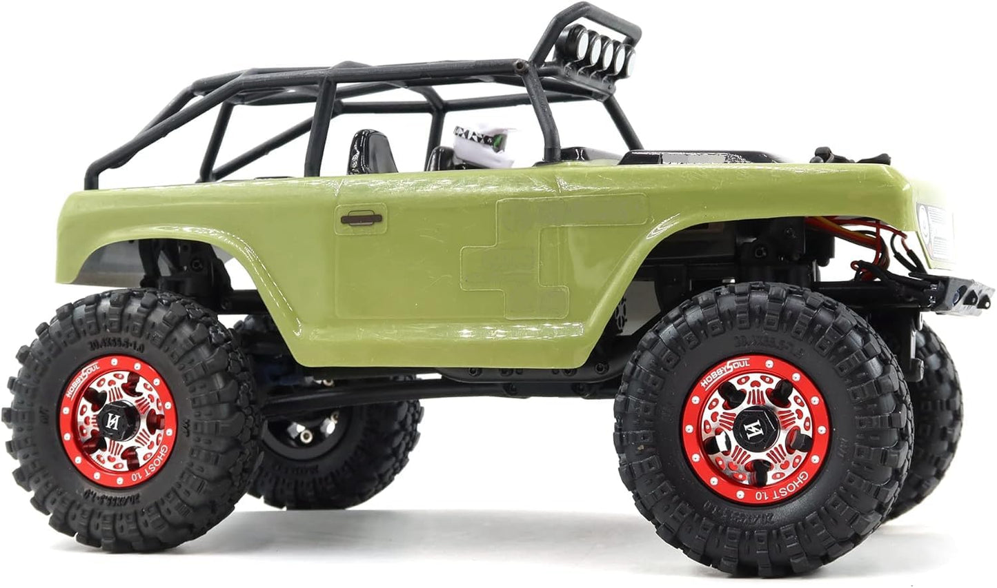 Hobbysoul 4Pcs 1.0 Wheels Weight 20G/Rim,1/24 Beadlock Wheels Rims For 1:24 Rc Crawler Axial Scx24 / Traxxas 1/18 Trx4M