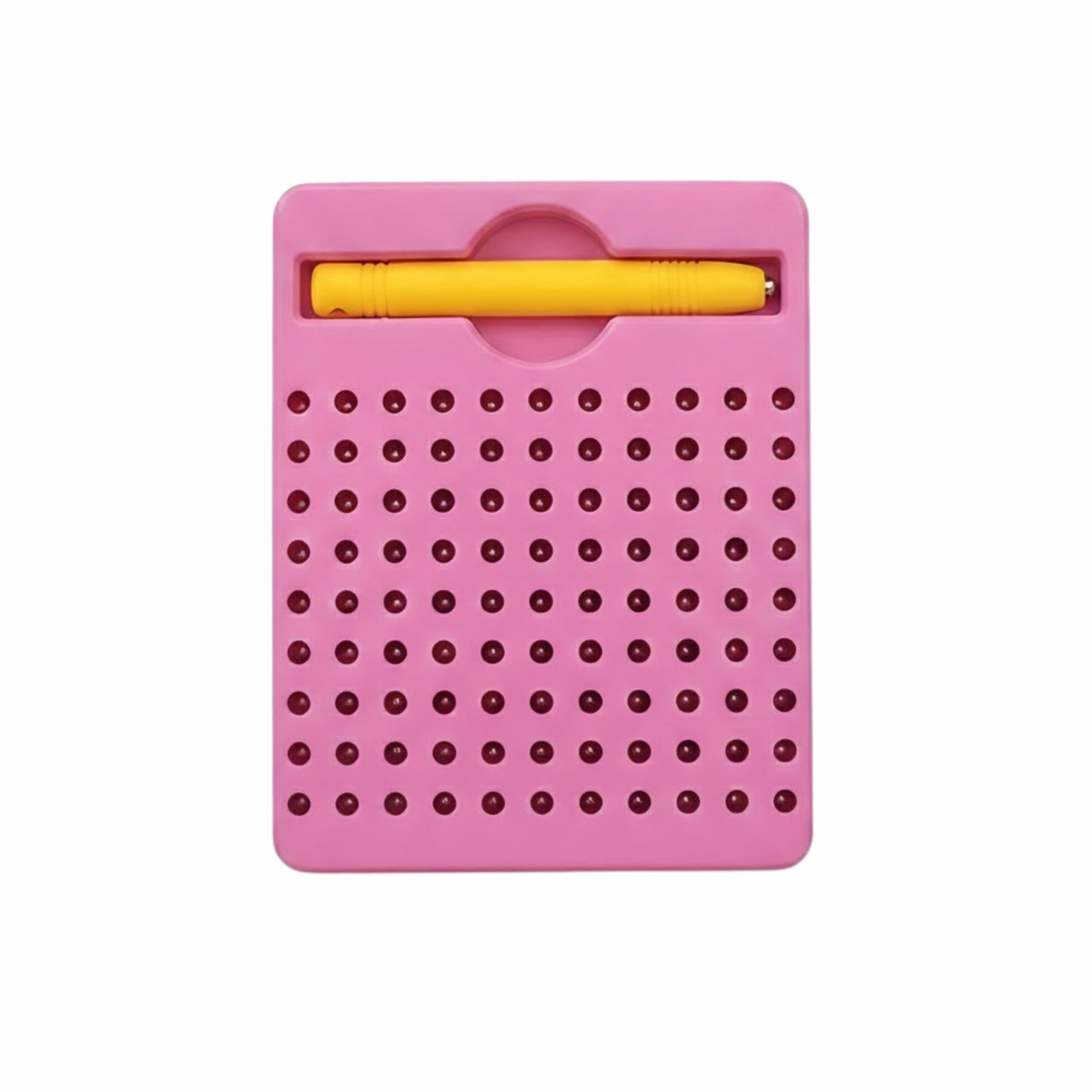 JOUET Magnetic Dot Drawing Board with Stylus for Kids, Reusable MessFree Drawing Toy, Portable Travel Activity, Fine Motor Skil
