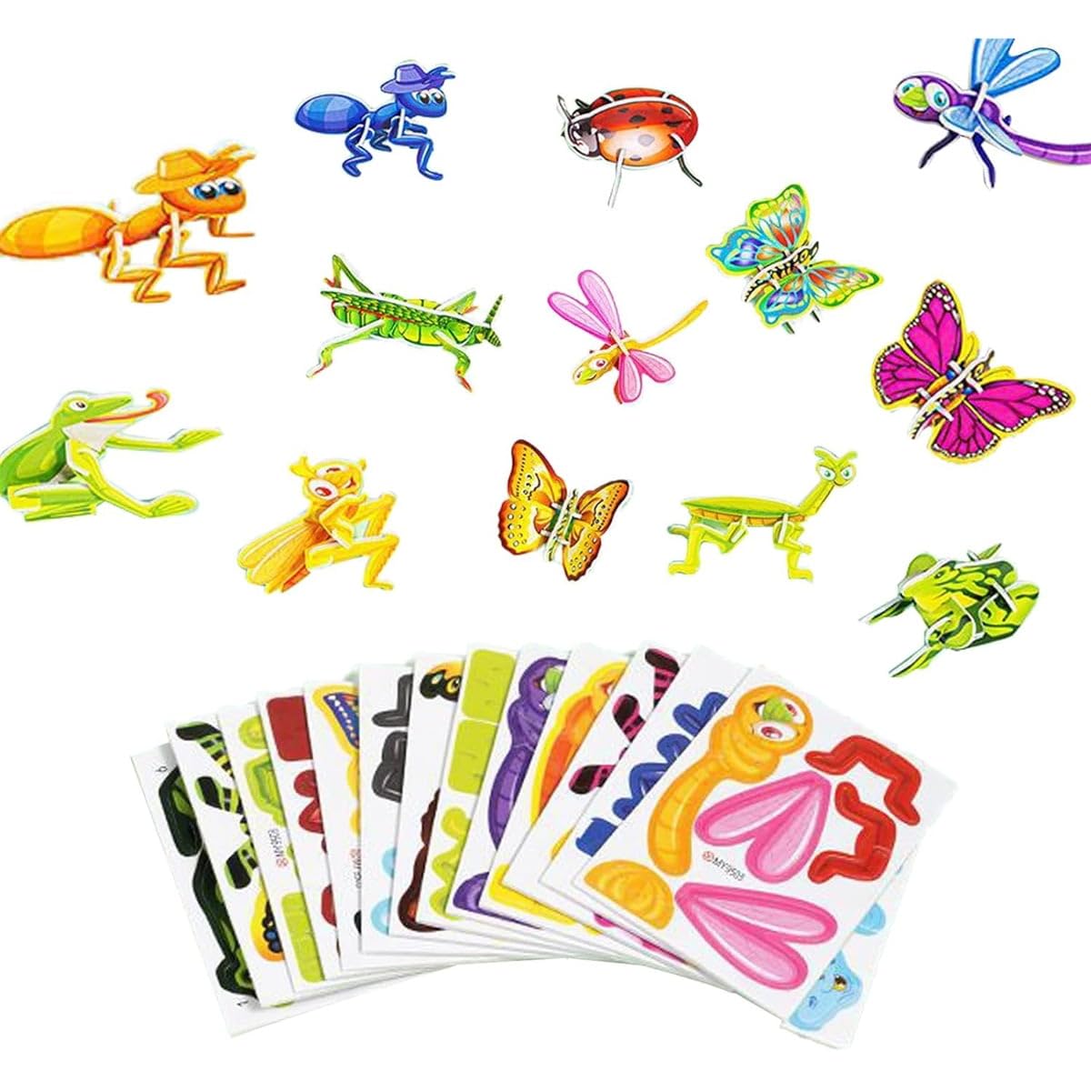 Lyla 3D Cartoon Jigsaw Puzzles Learn Activities Fine Motor Skills Montessori Toys Insect