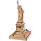Ugears Wooden 3D Puzzles For Adults – 3D Puzzle Statue Of Liberty Model Kit Adult Crafts – Easy Wooden Puzzles For Adults – New York Landmark – Wooden Models For Adults To Build – 46 Pcs