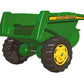 Rolly Toys John Deere Tipper Trailer With Rear Tipping For Pedal Tractor, Youth Ages 3+