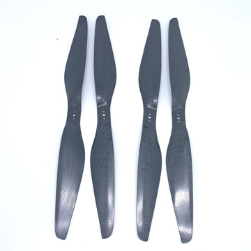 KingVal Replacement 2 Pairs Carbon Fiber 1555 Three-Hole Propeller Prop CW/CCW Compatible with RC Quadcopter Drone RC Aircraft