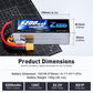 Zeee 6S Lipo Battery 5200mAh 22.2V 120C Soft Case Lipo with XT90 Connector RC Battery for RC Car Truck Airplane Helicopter Quadc