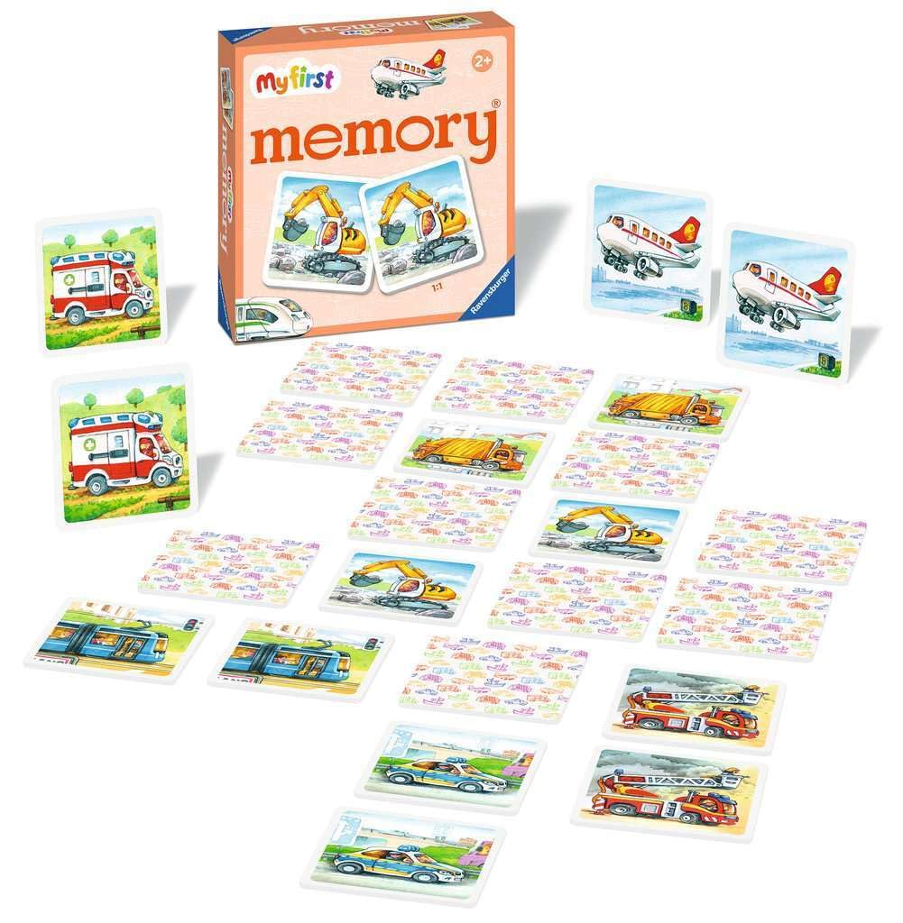 Ravensburger Vehicles My First Memory® Game For Kids Ages 2 And Up – A Fun & Fast Picture Matching Game