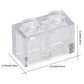 Feleph 1X2 Bricks Bulk 450 Pieces Clear Classic Basic Parts Building Creative Play Set Blocks Toy Accessories Compatible With 30