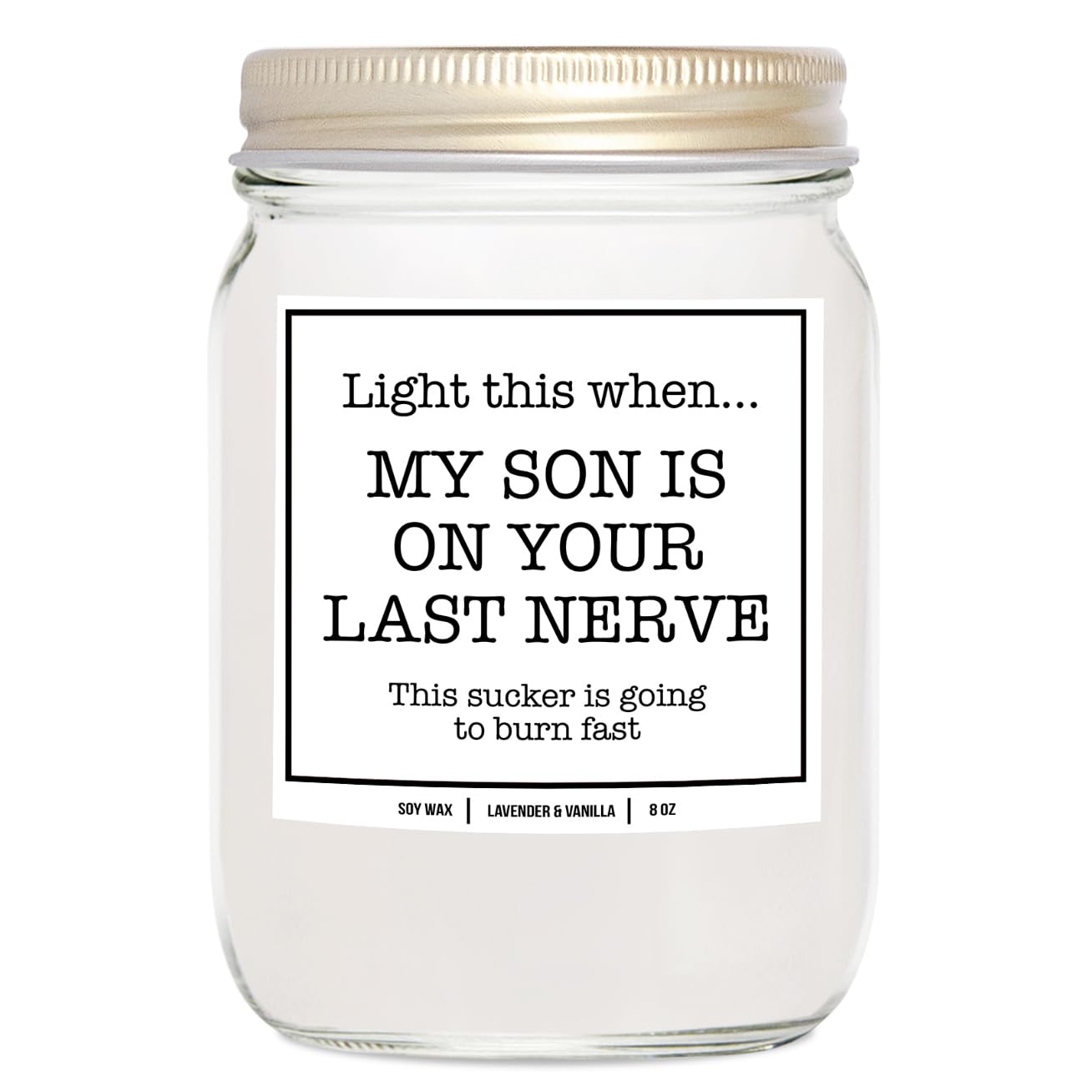 YouNique Designs Daughter in Law Candle 8oz - Daughter in Law Gifts from Mother in Law - Funny Daughter in Law Gifts for Mothers