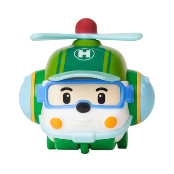 Robocar Poli, Helly DIE-CAST Metal Toy Cars, Helicopter Toys, Toddler Cartoon Emergency Vehicle Playset, Rescue Vehicles Toys Gi