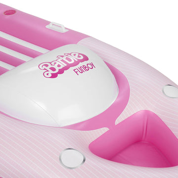 FUNBOY Barbie The Movie Inflatable Pool Float - Medium Speed Boat, Vinyl