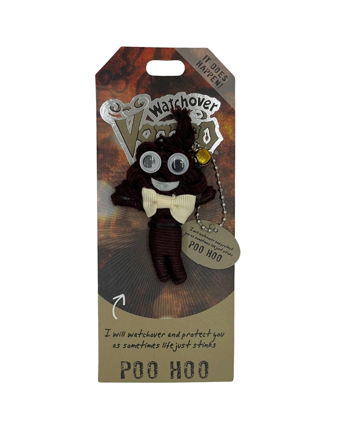 Watchover Voodoo 3-Inch Poo Hoo Keychain - Handcrafted Gift To Bring Good Luck And Positivity Everywhere You Go