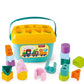 GoldiMec Babys and Toddler First Shape Sorting Blocks Learning and Educational Activity Toys with 16 Pieces Building Blocks (Mu