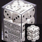 Chessex Dice d6 Sets: Arctic Camo Speckled - 16mm Six Sided Die (12) Block of Dice