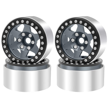 OGRC 4PCS rc 1.9 Beadlock Wheels 12 Hex Wheel Hubs for Traxxas TRX4 TRX6 Redcat GEN7 GEN8 Rc4wd D90 Axial SCX10 SCX10 II 90046 S