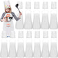 Ecoofor 24 Pieces Kids Aprons and chef hat Set, Kids Aprons with Pocket Children Chef Apron and Hats for Boys Girl's Kitchen Coo