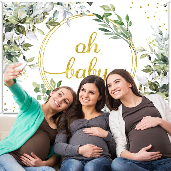 Sage Green Baby Shower Decorations Greenery Baby Shower Decorations With Sage Green Balloons Garland Arch Greenery Oh Baby Backdrop Eucalyptus Leaf Tablecloth For Boho Jungle Safari Woodland Party