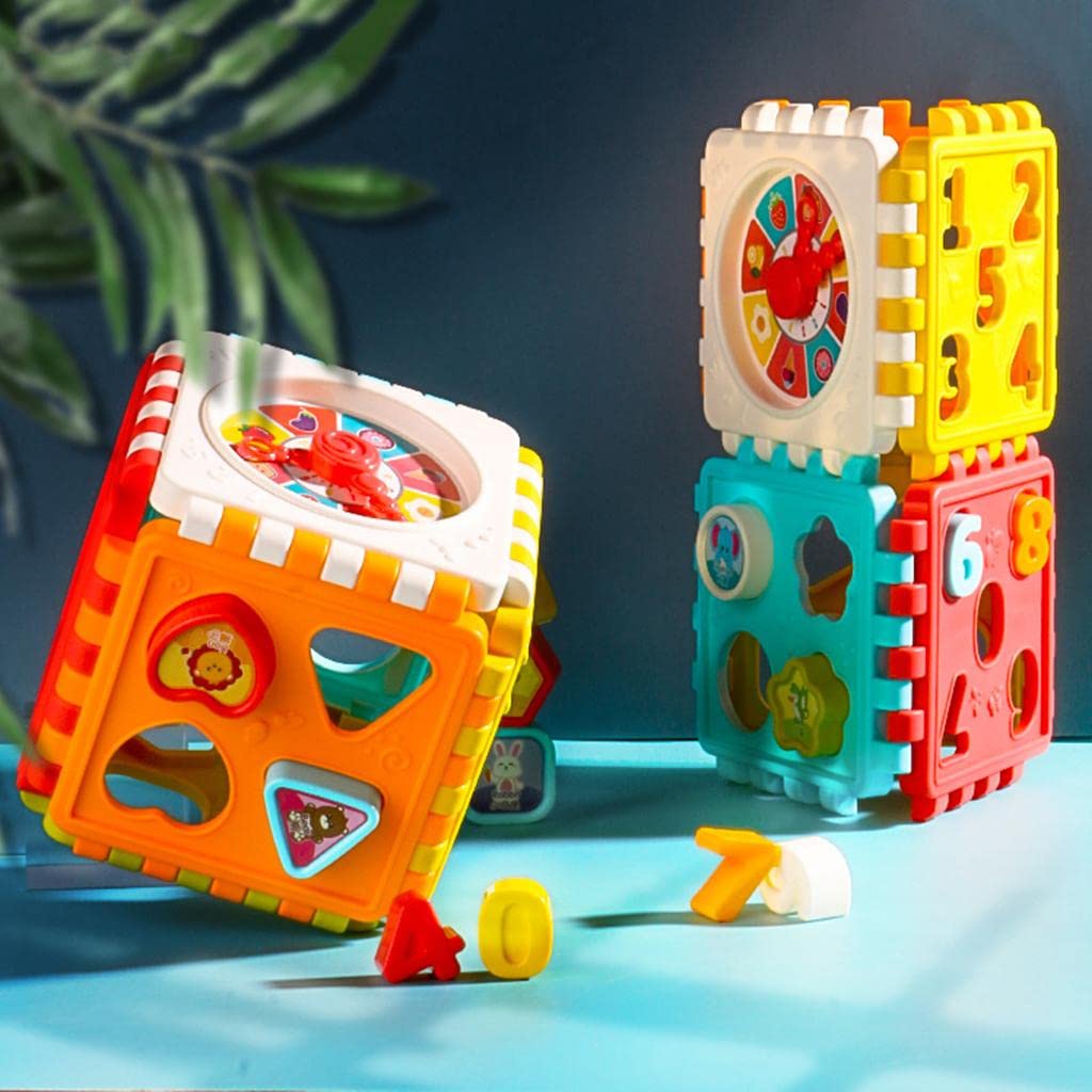 THE STYLE SUTRA Activity Play Cube Toy Shape Sorting Toddler Toys Educational Toy