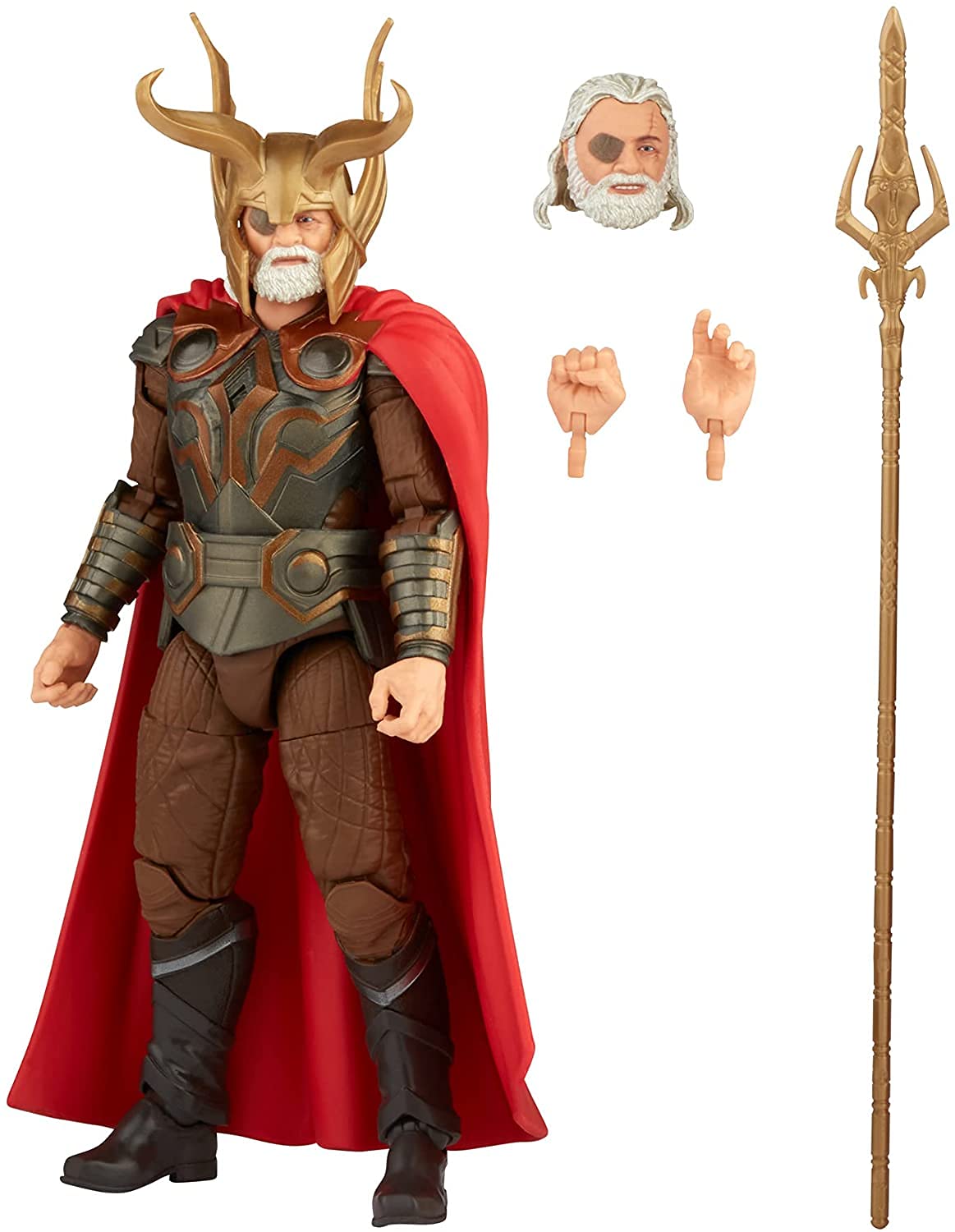 Marvel Hasbro Legends Series 6-Inch Scale Action Figure Toy Odin, Infinity Saga Character, Premium Design, Figure And 4 Accessories