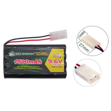 QBLPOWER 9.6V 1500mAh NI-MH Rechargeable Battery Pack Tamiya Plug for RC Car Boats Robots 1Pack