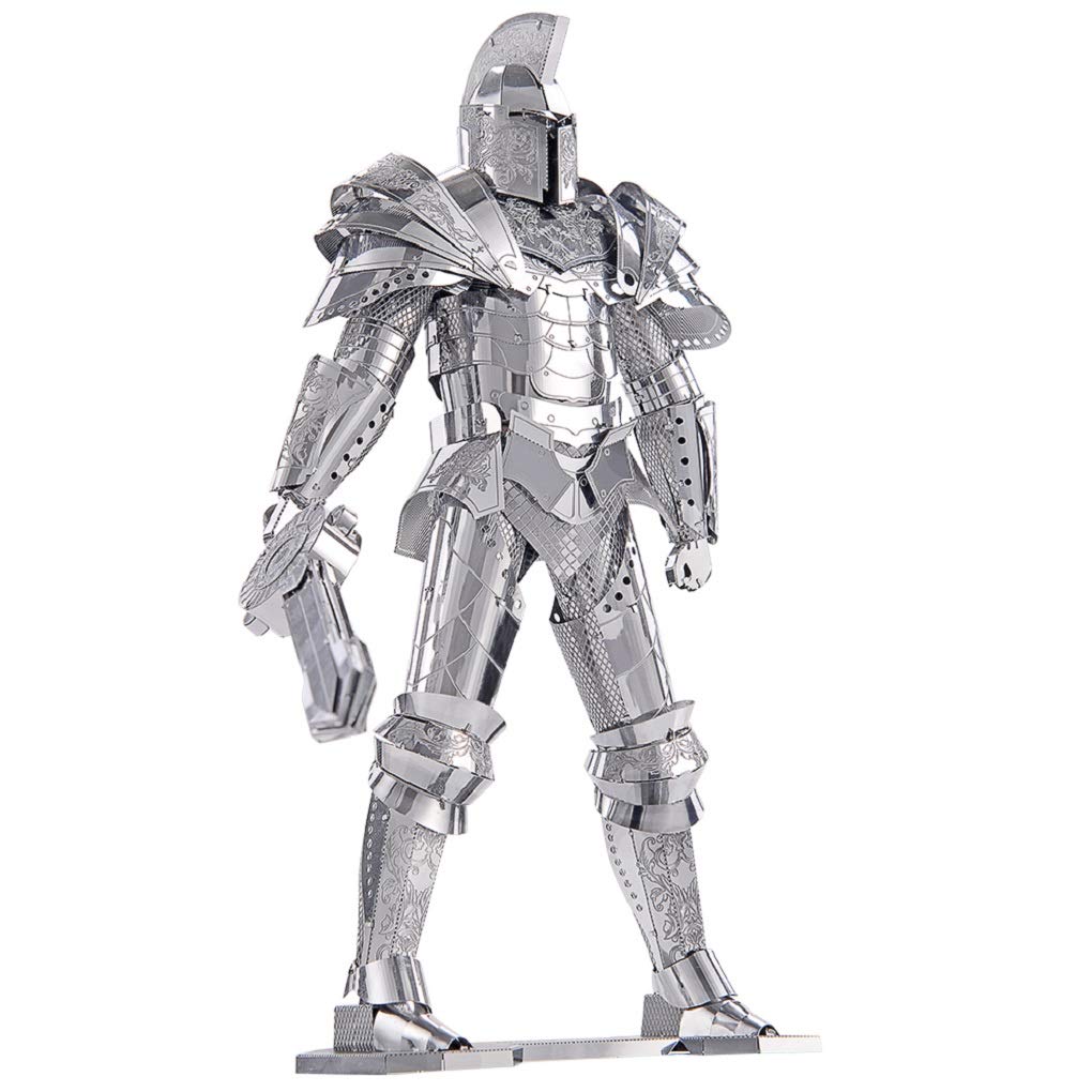 Piececool 3D Metal Puzzles For Adults Diy Mecha Model Kits Building Blocks, Black Knight 3D Figure Model Kit Brain Teaser Puzzle Fidget Toys Hobbies For Men, Great Birthday Gifts -125 Pcs