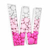 3Ft Tall Mosaic Balloon Frame Letters Big Marquee Light Up Letters Diy Kit For Birthday Party Wedding Backdrop Decor Letter W Pr