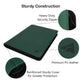 Rayvol enhanced 16-Pocket 1000 Card Binder  Ringless Trading Card Album Folder - Side Loading Black Page Pocket Binder for TCG -Forest Green