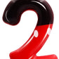 2nd Black Red Birthday Candles for Boys Girls, Red Mouse Cake Topper Cupcake Decor, Cartoon Themed Birthday Party Decorations Su